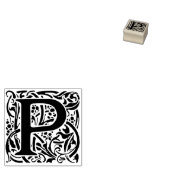 Monogram  initiaal letter P Rubberstempel (Gestempeld)