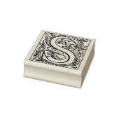 Monogram initiaal letter S Rubberstempel (Stempel)
