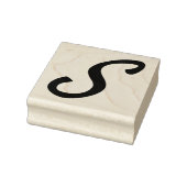 Monogram Initiaal letter S Rubberstempel (Stempel)