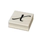 Monogram Initiaal letter X Rubberstempel (Stempel)