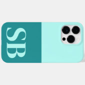 Monogram Initiaal Minimalistische Stijlvolle Case- Case-Mate iPhone Case (Achterkant (horizontaal))