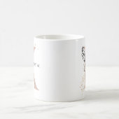 Monogram Initiaal Modern Letter K Boho gepersonali Koffiemok (Center)