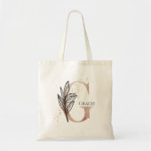 Monogram Initiaal Moderne Letter G Boho Gepersonal Tote Bag (Voorkant)