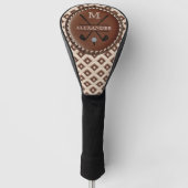  Monogram Initiaal Naam Golfheadcover (Voorkant)
