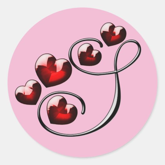 monogram initiaal S stickers (Voorkant)