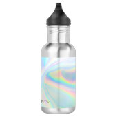Monogram Initiaal Script Holographic Modern Waterfles (Rechts)