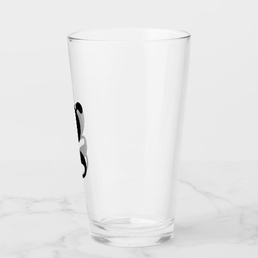 Monogram Initiaal Simple Ber Glas (Links)