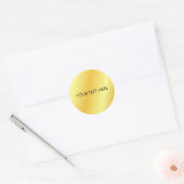 Monogram Initiaal Sjabloon Jouw tekst naam toevoeg Ronde Sticker (Envelop)