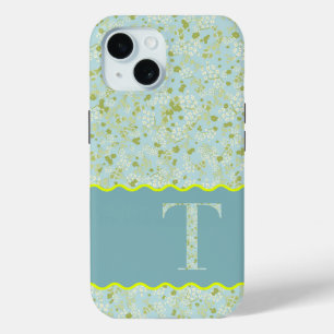 MONOGRAM INITIAAL T ACQUA LITTLE FLOWERS