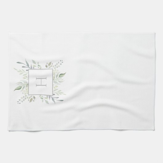 Monogram Initiaal Theedoek (Horizontaal)