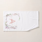 Monogram Initiaal van moderne Waterverf Bad Handdoek (Handdoek)