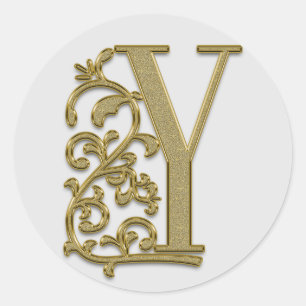 monogram initiaal Y stickers