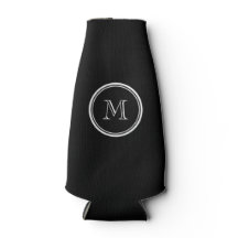 Monogram Initiaal zwart hoog gekleurd