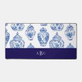 Monogram Initial Chinoiserie Floral China  (Recto)