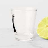 Monogram Initial Letter Wedding Gift Party Favor Shot Glas (Rechts)