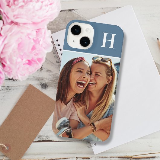 Monogram Initial Photograph Modern iPhone Hoesje