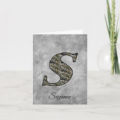 Monogram Initial S Hydrangea Flowers Personalized (Devant)