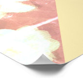 Monogram initialen aangepaste geometrische abstrac poster (Hoek)