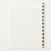 Monogram Initialen Business Planner Ivoor Script (Achterkant)