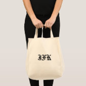 Monogram Initialen Canvas tas (Voorkant (product))
