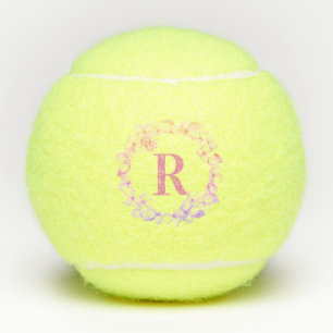Monogram Initialen Florence Logo Roze Aangepaste C Tennisballen
