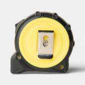 Monogram Initialen Geel Zwart Handyman Business Rolmaat (Achterkant)