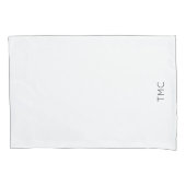 Monogram Initialen Modern Black White Kussensloop (Voorkant)