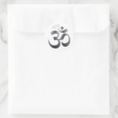 Monogram Initialen OM Symbool 1,5-in Ronde Sticker (Tas)