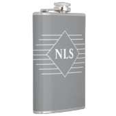 Monogram Initialen op een Hip Heupfles (Rechts)