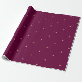Monogram Initialen Patroon Gift Wrap Wrapping Papi Cadeaupapier (Uitgerold)