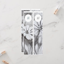 Monogram Initialen Whimsical Twee Bladwijzer