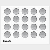 Monogram Initialen Zilveren Wax Seal Sticker (Vel)