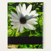 MONOGRAM INITIALES NOM PETITE PHOTO EN FLEURS BLAN (Dos)
