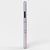 *~* Monogram Iridescent Pastel Lavender Floral Case-Mate iPhone Case (Achterkant/rechts)