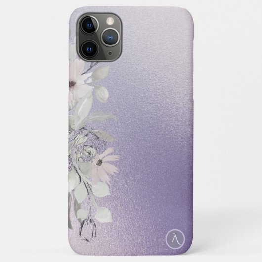 *~* Monogram iriserende gedempte pastelgradiënt Case-Mate iPhone Case (Achterkant)