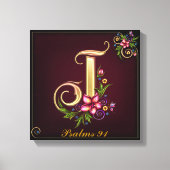 Monogram J Premium Wrapped Canvas (gloss) (Voorkant)