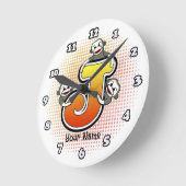 Monogram J Sock Monkey klok (Hoek)