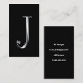 Monogram J visitekaartjes (Voorkant / Achterkant)