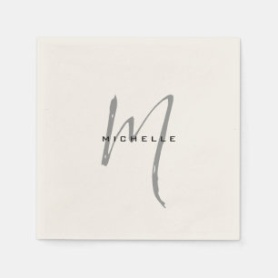 Monogram Jouw naam Speciaal geschenk Geliefden Servet