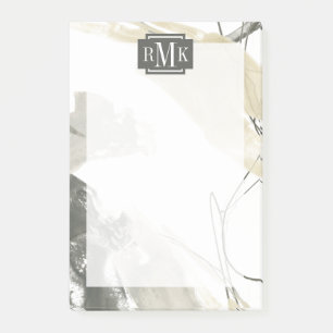 Monogram   Jouw namen toevoegen   Monochrome Momen Post-it® Notes