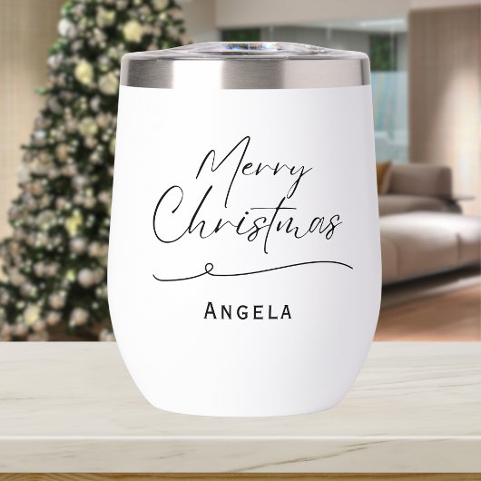 Monogram Joyeux Noël simple typographie