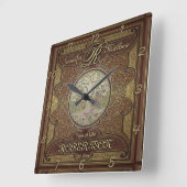 Monogram Jubileum aangepaste reeks Vierkante Klok (Hoek)