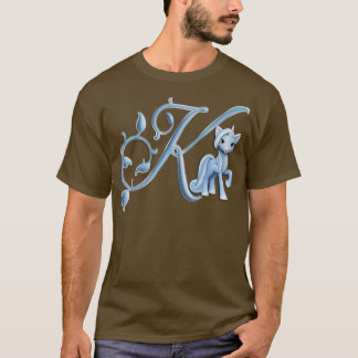 Monogram K Aangepaste Unicorn T-shirt