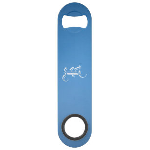 Monogram "K" Blue Gradient flesopener Speed Flessenopener