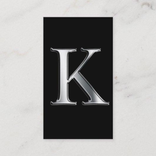 mONOGRAM K carte de visite (Devant)