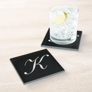 Monogram K Glazen Onderzetter
