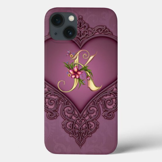 MONOGRAM K iPad-luchttas Case-Mate iPhone Case (Achterkant)