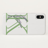 Monogram K Lavendel Eucalyptus Case-Mate iPhone Case (Achterkant (horizontaal))