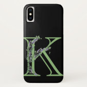 Monogram K Lavender Eucalyptus Case-Mate iPhone Case (Achterkant)