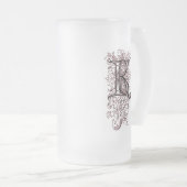   monogram "K" Matglas Bierpul (Voorkant rechts)